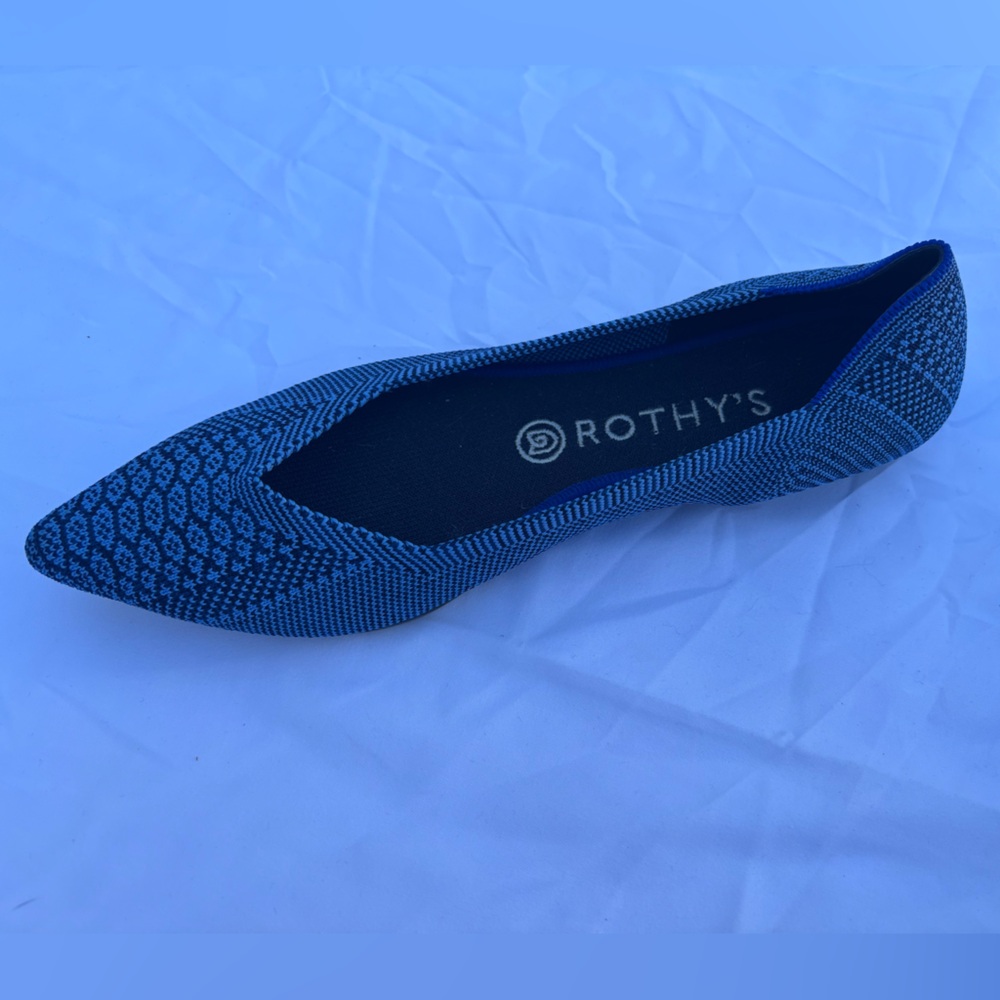 Rothy’s The Point Lapis Python Ballet Flat Size 9… - image 2